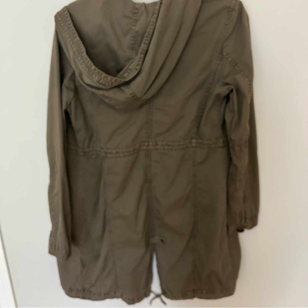 Johnny Was Longline Patchwork Green Utility Jacket Size Small - Picture 6 of 8